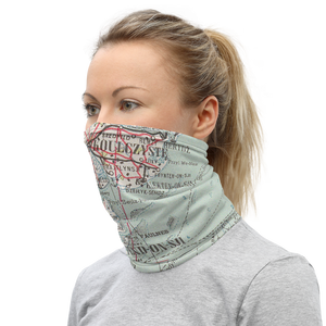 Neck Gaiter with Polish Air Force Map