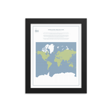 Load image into Gallery viewer, Map Men Framed Map - Mercator Projection
