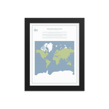 Load image into Gallery viewer, Map Men Framed Map - Mercator Projection