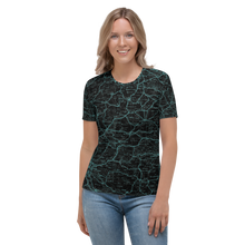 Load image into Gallery viewer, All Over Print T-Shirt - road map (green)