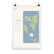 Load image into Gallery viewer, Map Men Poster - Cassini Projection