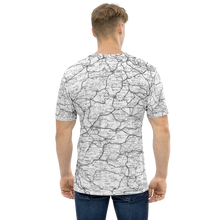 Load image into Gallery viewer, All Over Print T-Shirt - road map (white)