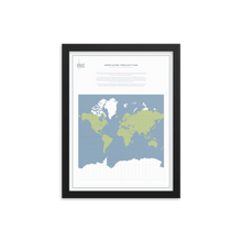 Load image into Gallery viewer, Map Men Framed Map - Mercator Projection