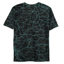 Load image into Gallery viewer, All Over Print T-Shirt - road map (green)