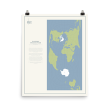 Load image into Gallery viewer, Map Men Poster - Cassini Projection