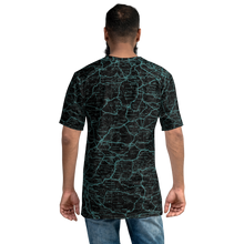 Load image into Gallery viewer, All Over Print T-Shirt - road map (green)