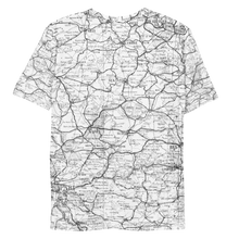 Load image into Gallery viewer, All Over Print T-Shirt - road map (white)
