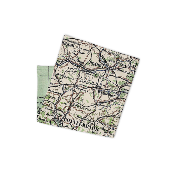 Neck Gaiter with Soviet map of England