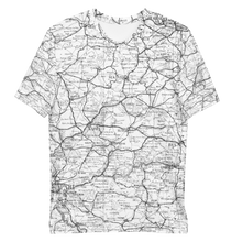 Load image into Gallery viewer, All Over Print T-Shirt - road map (white)
