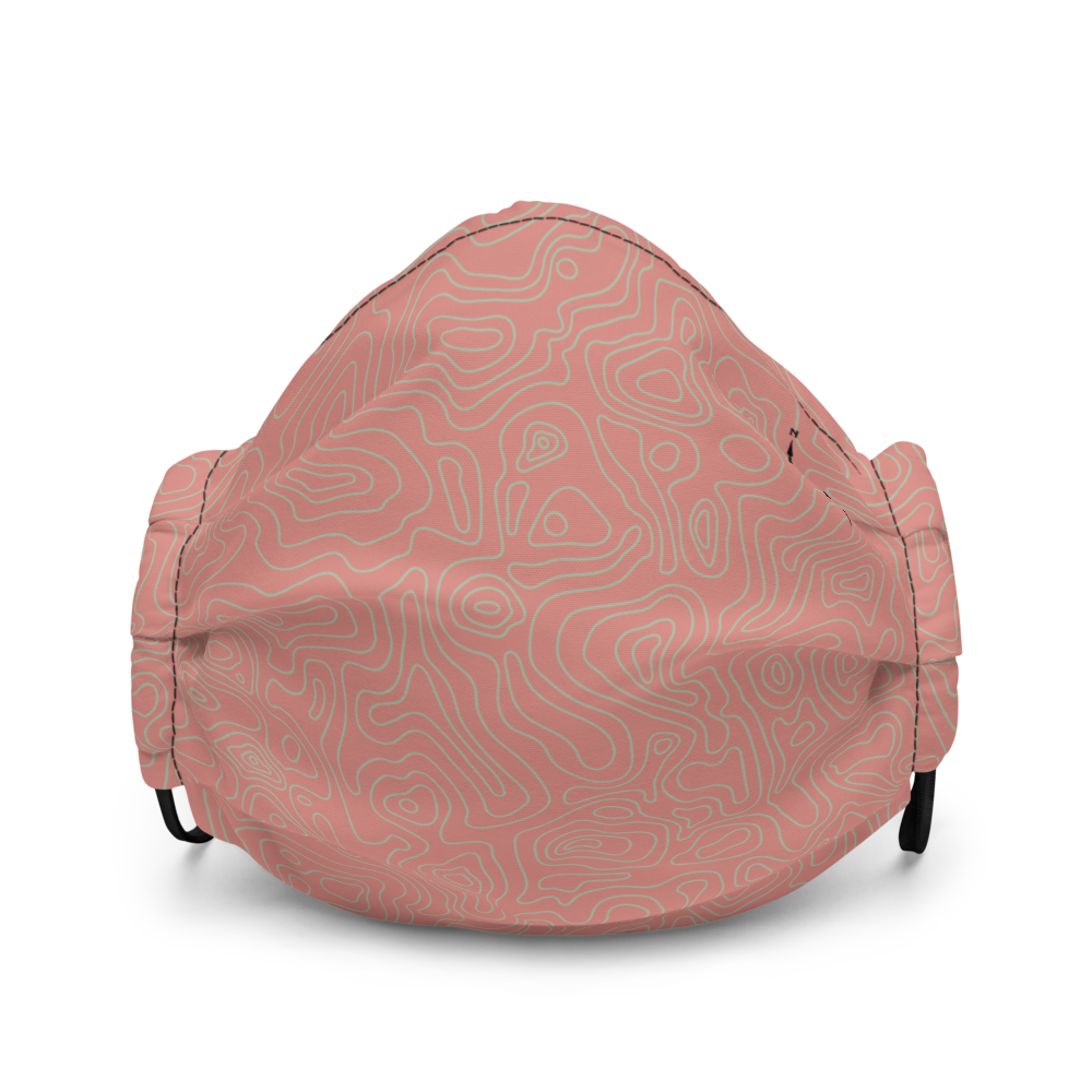 Mask with contour map (pink)