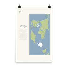 Load image into Gallery viewer, Map Men Poster - Cassini Projection
