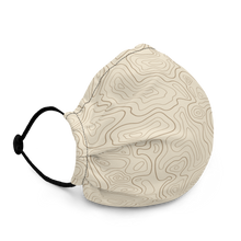 Load image into Gallery viewer, Mask with contour map (beige)
