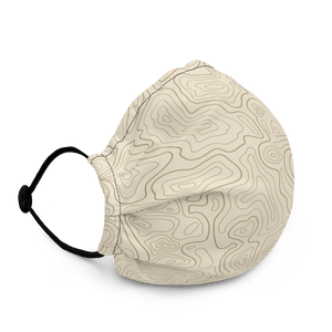 Mask with contour map (beige)