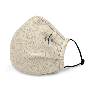 Mask with contour map (beige)