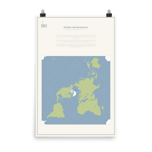 Map Men Poster - Peirce Projection