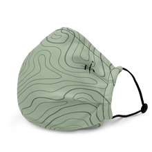 Load image into Gallery viewer, Mask with contour map (green)
