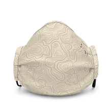 Load image into Gallery viewer, Mask with contour map (beige)
