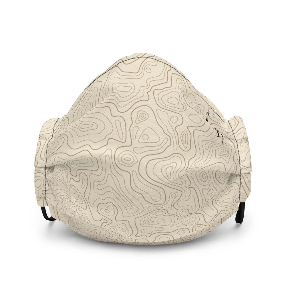 Mask with contour map (beige)