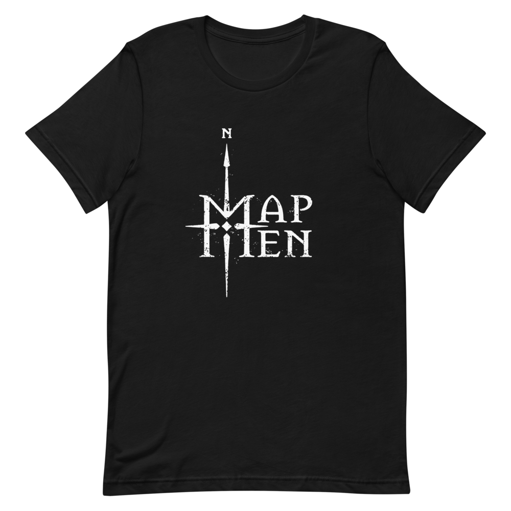 T-shirt with BIG logo (black) – Map Men Merch